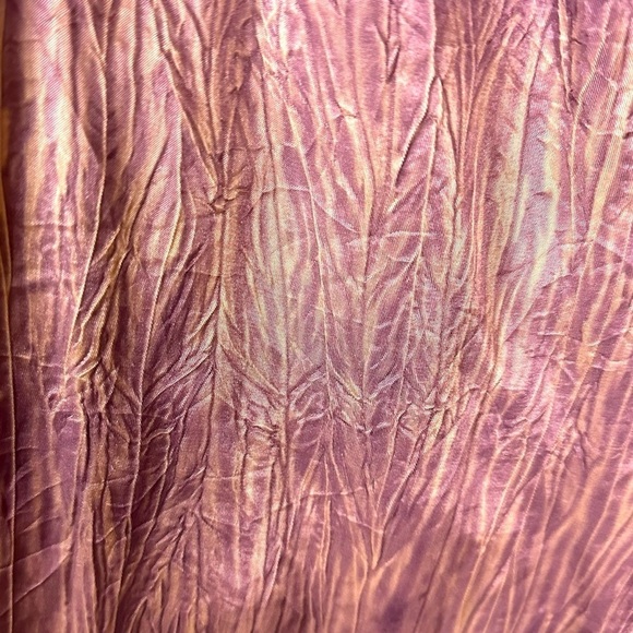 Vintage 90s Free People Harmony Purple Forest Fairy Crinkle Mini Dress Size 0 - Picture 5 of 10